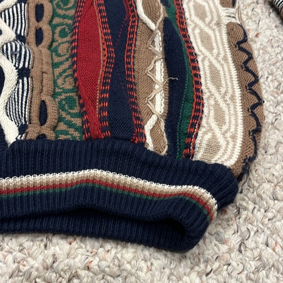 Croft & Barrow Vintage 3D Knit Sweater Men's Sz XL Cabincore Grandpacore - Picture 4 of 9